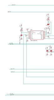 Schaltplan mit Mikrocontroller und Kondensatoren