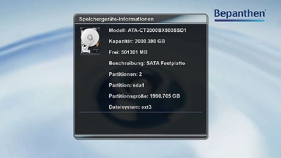 Informationen zu einem Speichergerät