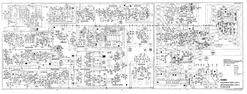 Schaltplan eines SABA Schaumland T2000 Radios