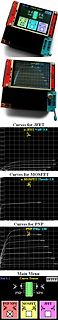 Transistor-Kurven-Tracer mit Display und Kennlinien