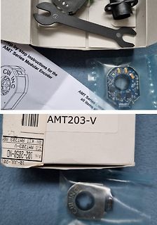 Inhalt einer Verpackung eines AMT Series Modular Encoder