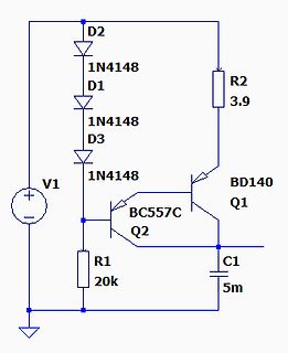 Schaltplan einer elektronischen Schaltung