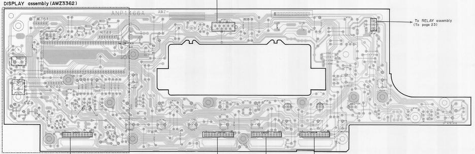 Leiterplatten-Layout der DISPLAY assembly AWZ3362