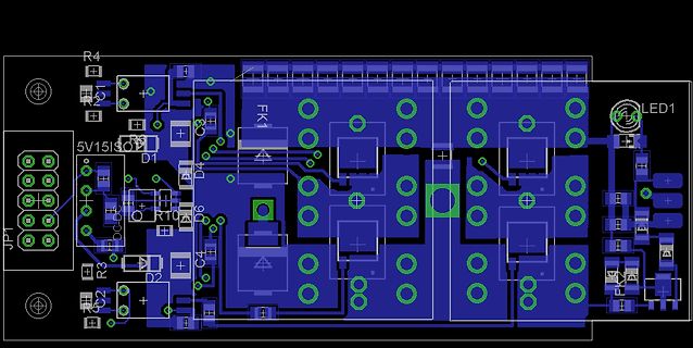 Leiterplatten-Layout einer Platine