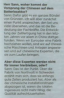Foto eines Textabschnitts in Deutsch