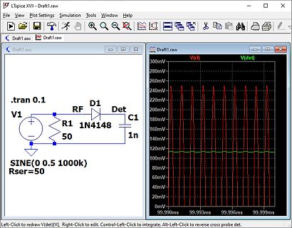 LTspice Simulation Schaltplan und Wellenform