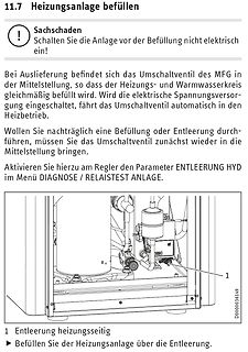 Anleitung zur Befüllung der Heizungsanlage