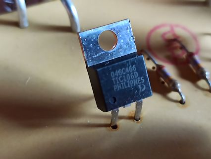 Transistor auf Leiterplatte
