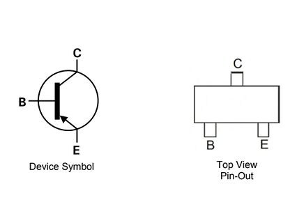 Transistor Symbol und Pin-Belegung