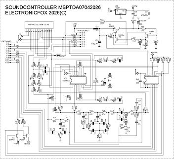 Schaltplan eines Soundcontrollers MSPTDA07042026