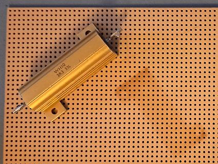 Widerstand auf Lochrasterplatine