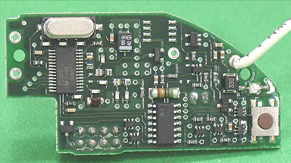 Leiterplatte mit elektronischen Bauteilen