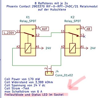Schaltplan zweier SPDT-Relaismodule