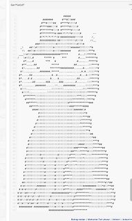 ASCII-Art eines Gesichts