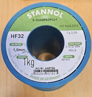 Lötmaterial Rolle Stannol HF32