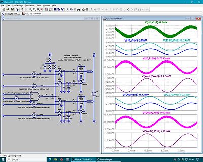 LTspice Schaltplan und Wellenform-Simulation