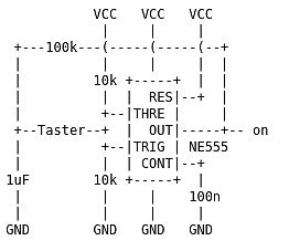Schaltplan eines NE555 Timers