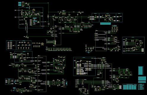 Komplexer elektronischer Schaltplan