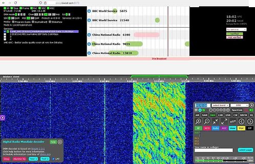 Software-Screenshot eines Digital Radio Mondiale Decoders