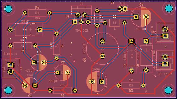 PCB-Layout einer Leiterplatte