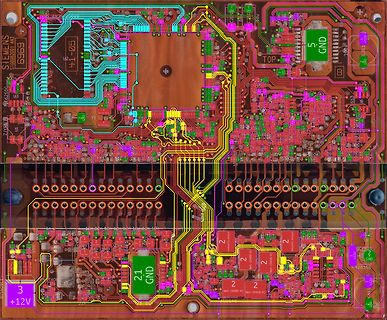 CAD-Layout einer Leiterplatte