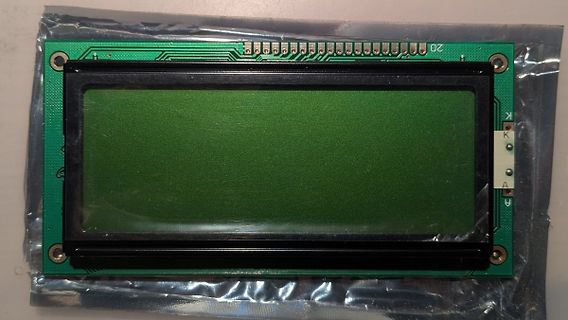 LCD-Display auf grüner Leiterplatte