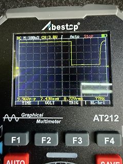 Abfotografiertes Abestop AT212 Graphisches Multimeter mit Oszilloskop-Funktion