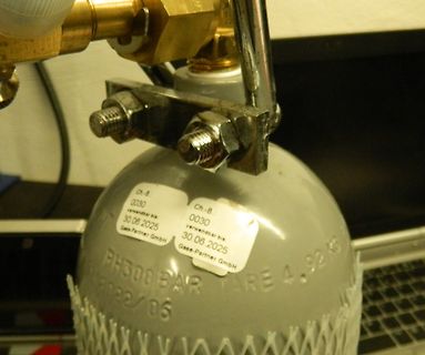 Gasflasche mit Druckregler