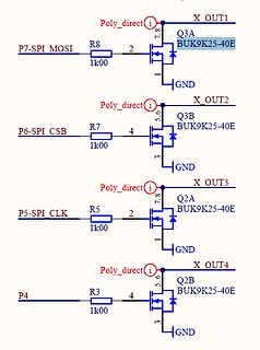 Schaltplan mit MOSFET-Schaltern