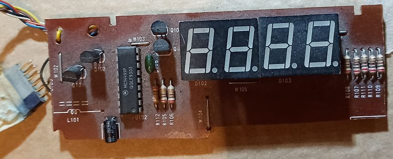 Leiterplatte mit 4-stelligem 7-Segment-Display