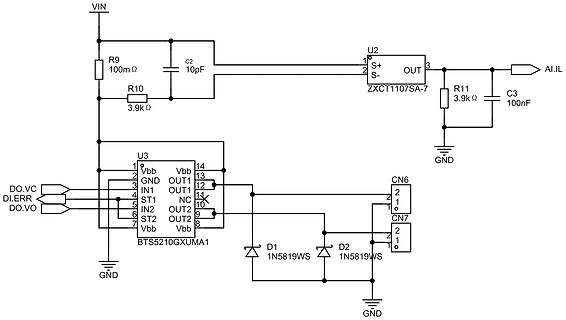 Schaltplan einer elektronischen Schaltung
