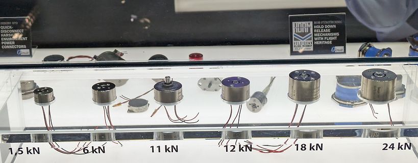 Ausstellung von Hold Down Release Mechanismen