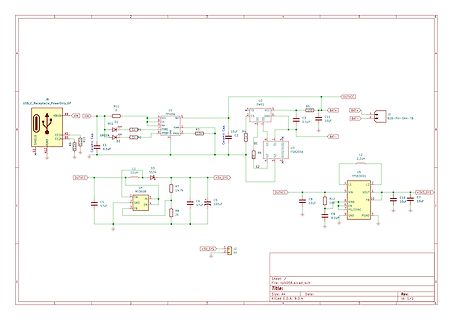Schaltplan einer USB-Ladeelektronik