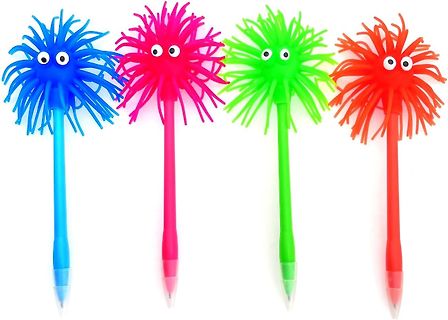 Vier bunte Tintenfisch-Stifte