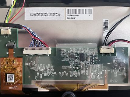 Innenansicht einer Leiterplatte mit Barcodes