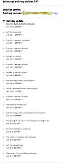 Sendungsverfolgung eines Pakets