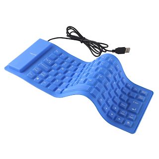 Blaue Silikon-Tastatur