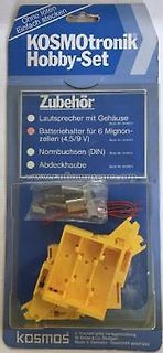 Verpackung eines KOSMOtronik Hobby-Sets mit Zubehör