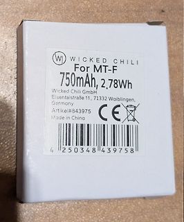 Verpackung eines Wicked Chili Akkus