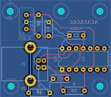 PCB-Layout einer Leiterplatte
