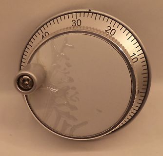 Skala eines Drehreglers oder Messgeräts