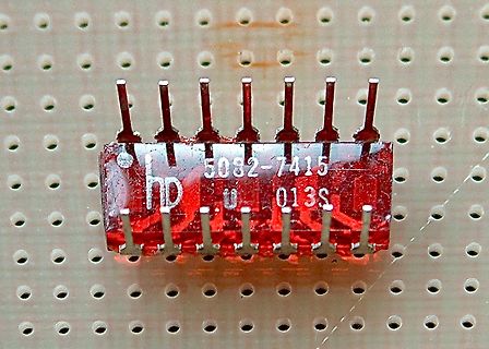 HP integrierter Schaltkreis auf Lochrasterplatine
