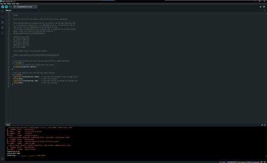Arduino IDE Code und Speicherbelegung