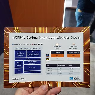 Werbeflyer für nRF54L Series SoCs