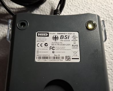 Rückseite eines HID OMNIKEY 5321 v2 Lesegeräts