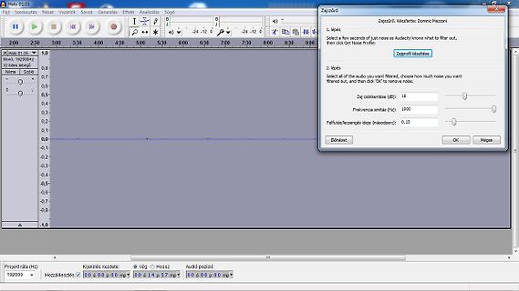 Audacity Noise Reduction Dialogfeld