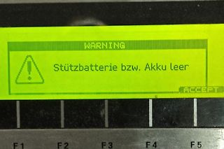 Display-Fehlermeldung eines Geräts