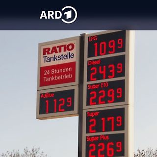 Preisanzeige einer Tankstelle