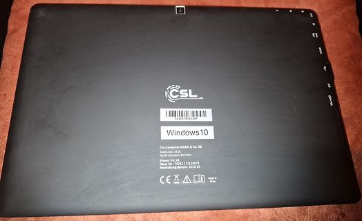 Rückseite eines CSL Tablets