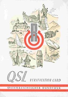 QSL-Verifizierungskarte des Österreichischen Rundfunks